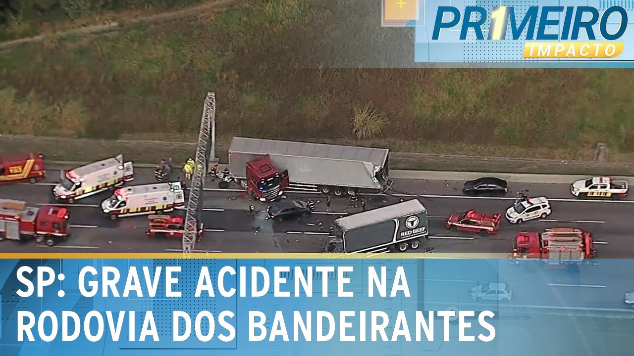 SP: Acidente grave na rodovia dos Bandeirantes deixa dois mortos | Primeiro Impacto (26/06/24)