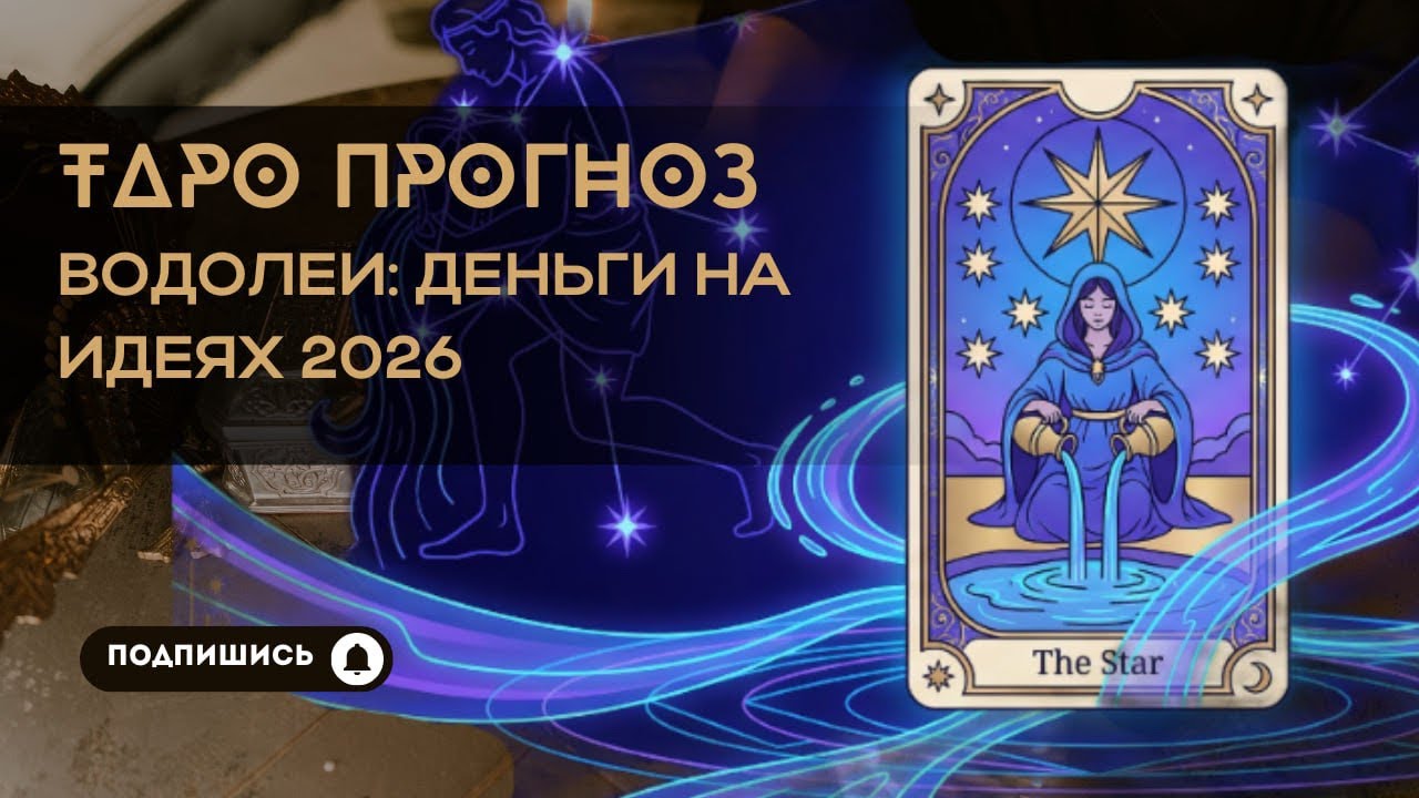 ВОДОЛЕЙ ♒ 2026: ТАРО на Любовь, Деньги и Здоровье — Что ждет ВАС в трех сферах?