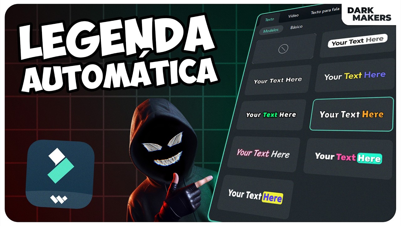 Como Fazer Legendas Automáticas com Animações Dinâmicas no Filmora