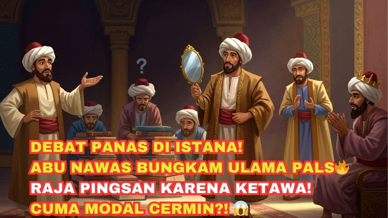 RAJA SAMPAI PINGSAN KETAWA‼️ Abu Nawas Bungkam Ulama Sok Pintar Cuma Modal CERMIN‼️