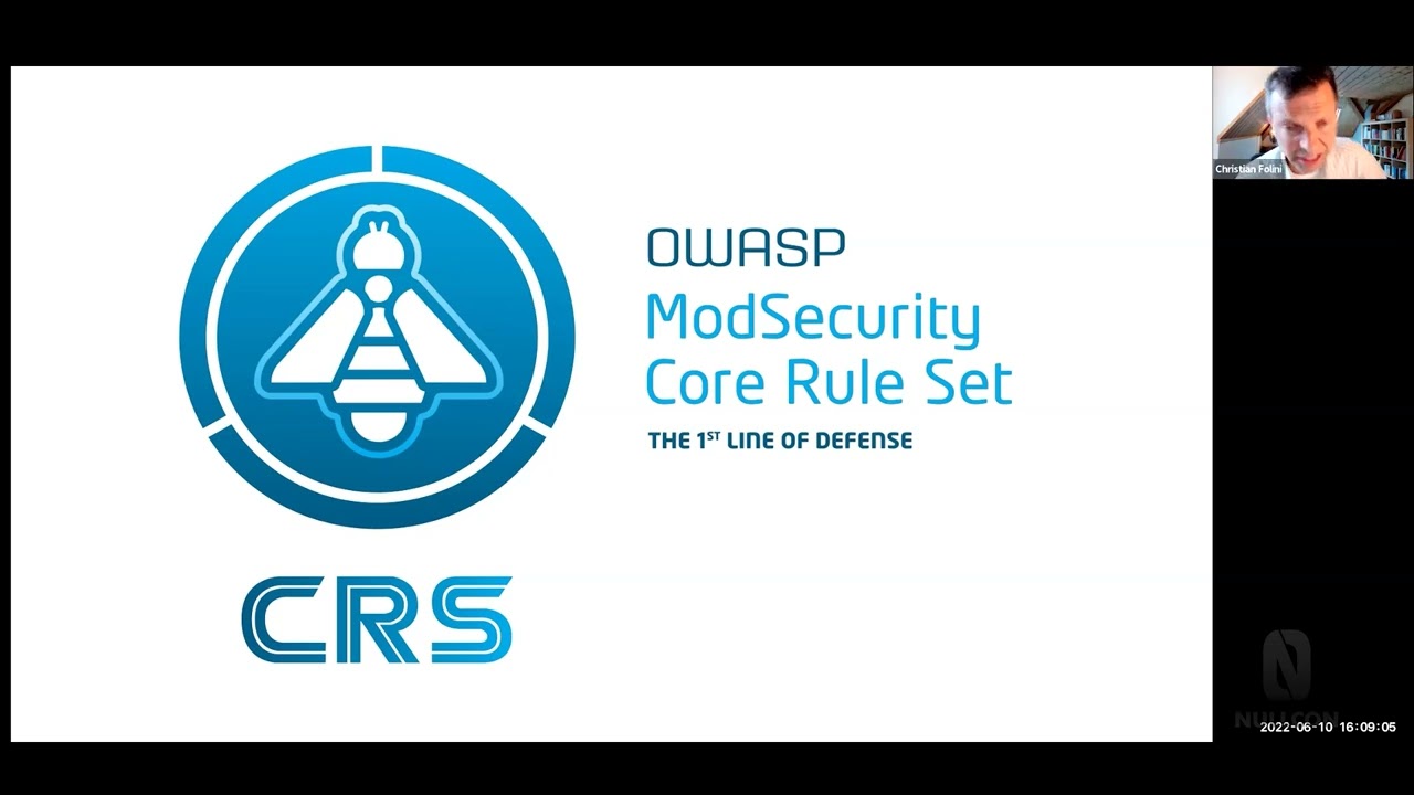 Introduction to the OWASP ModSecurity Core Rule Set | Christian Folini | Nullcon Webinar