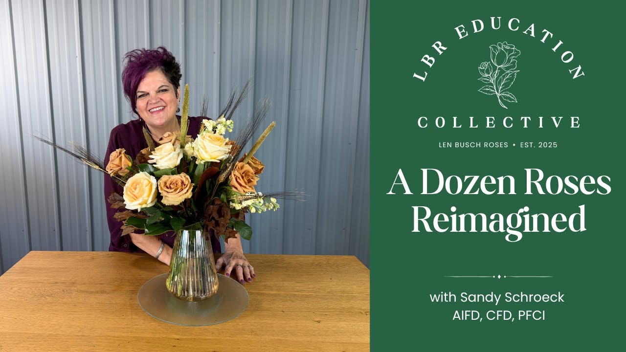 Reimagining the Classic Dozen Roses | Elegant Browns & Creams Floral Tutorial