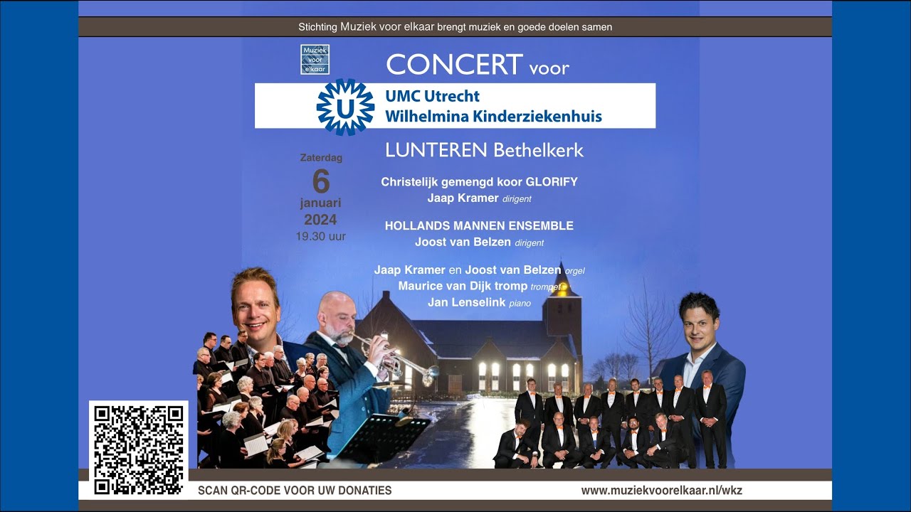 Nieuwjaarsconcert door Chr. gemengd Koor Glorify en het Hollands Mannen Ensemble