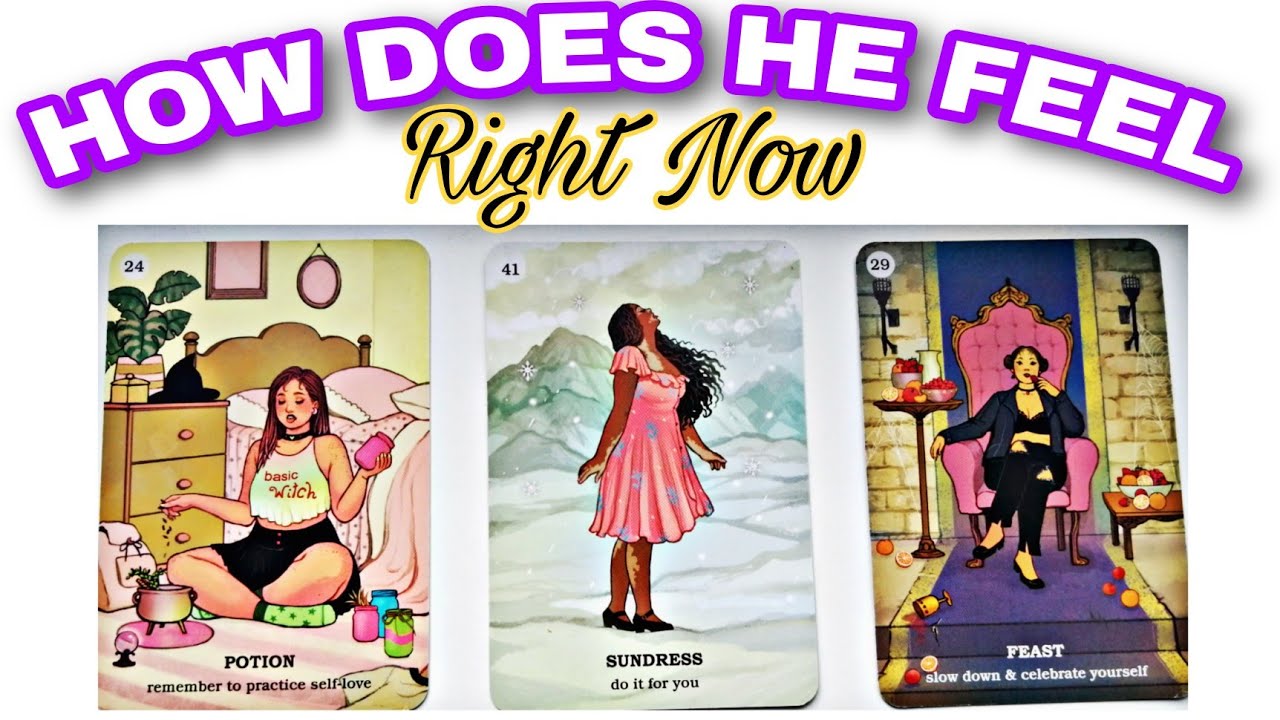 🌺HOW DOES HE FEEL RIGHT NOW🌺Pick a card tarot reading.