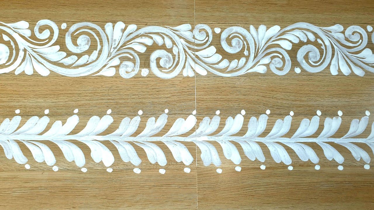 Border alpona/How to drow Alpona design/আলপনা আঁকা/alpona