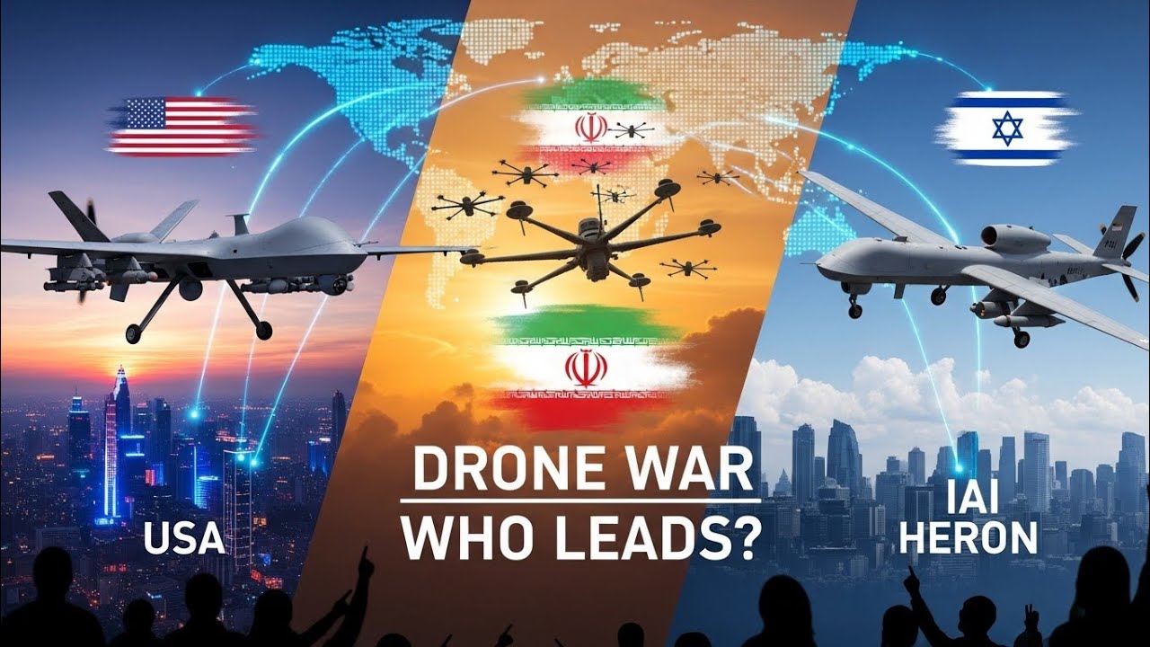Drone Power: USA vs Iran vs Israel 😳 Who Leads the Sky?