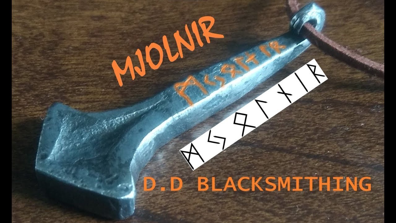 Hand Forging A Mjolnir Pendant (Thor's Hammer)