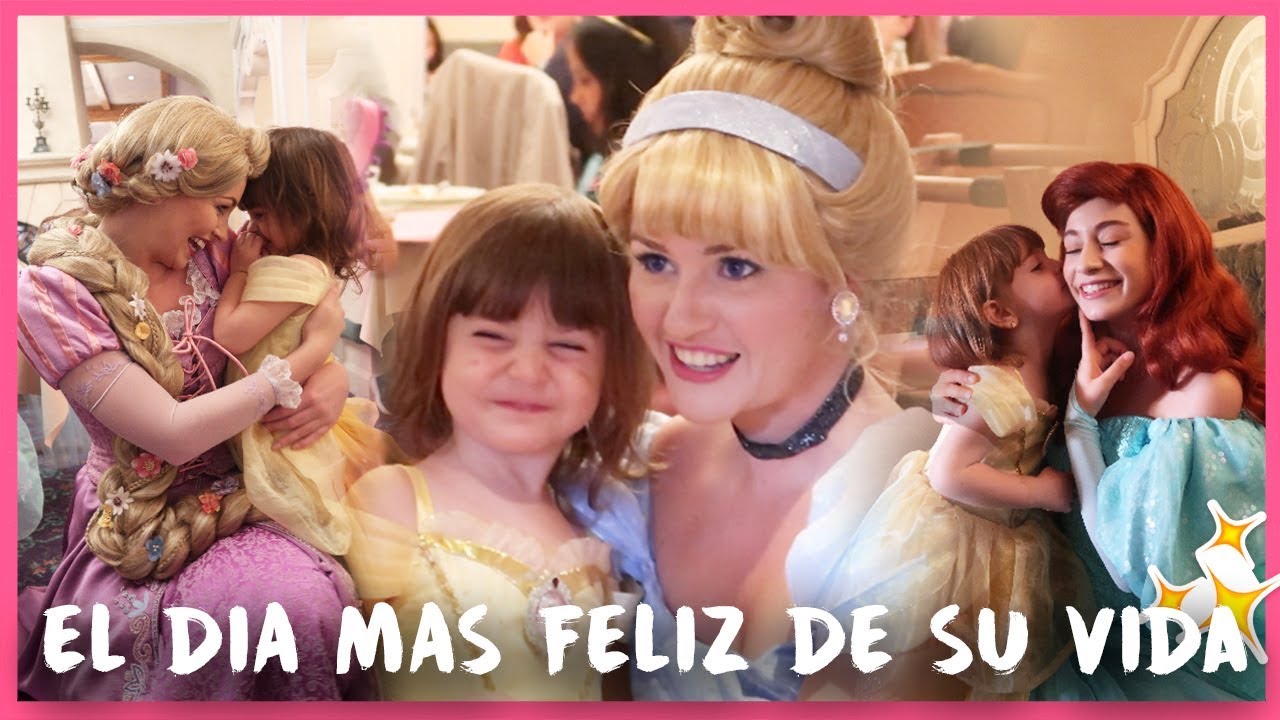 MARTINA COME con las PRINCESAS👸🏻🏰✨ + el DÍA más FELIZ de su VIDA|  Vlog 6 Disneyland