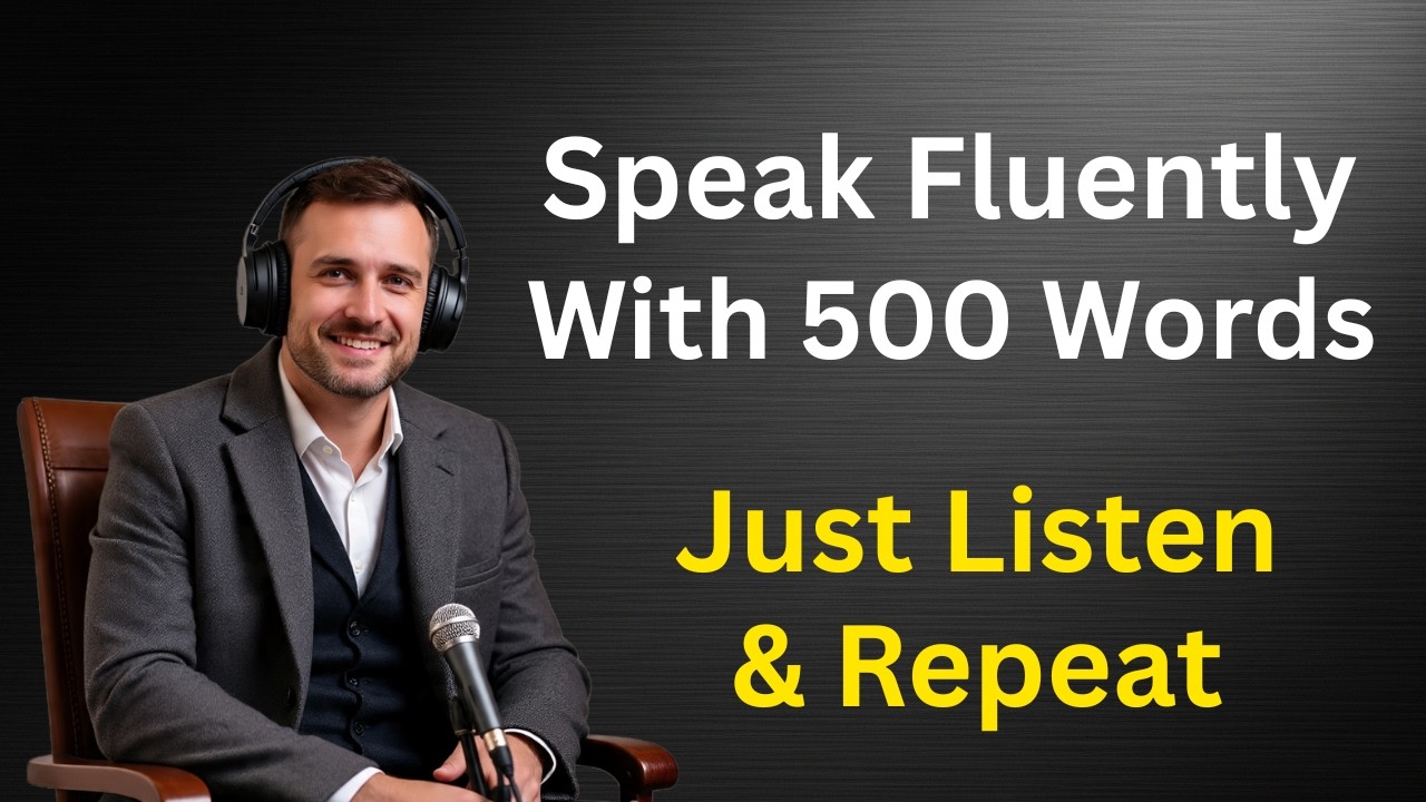 How to speak English fluently in daily routine with just practice 500 English word | English Podcast