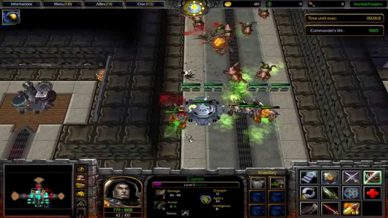 Warcraft 3 TFT - STARSHIP TROOPERS #1
