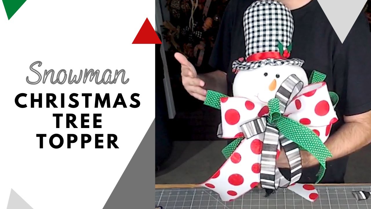 Making a Snowman Christmas Tree Topper!  | Christmas Decor Ideas | DecoExchange Tutorial