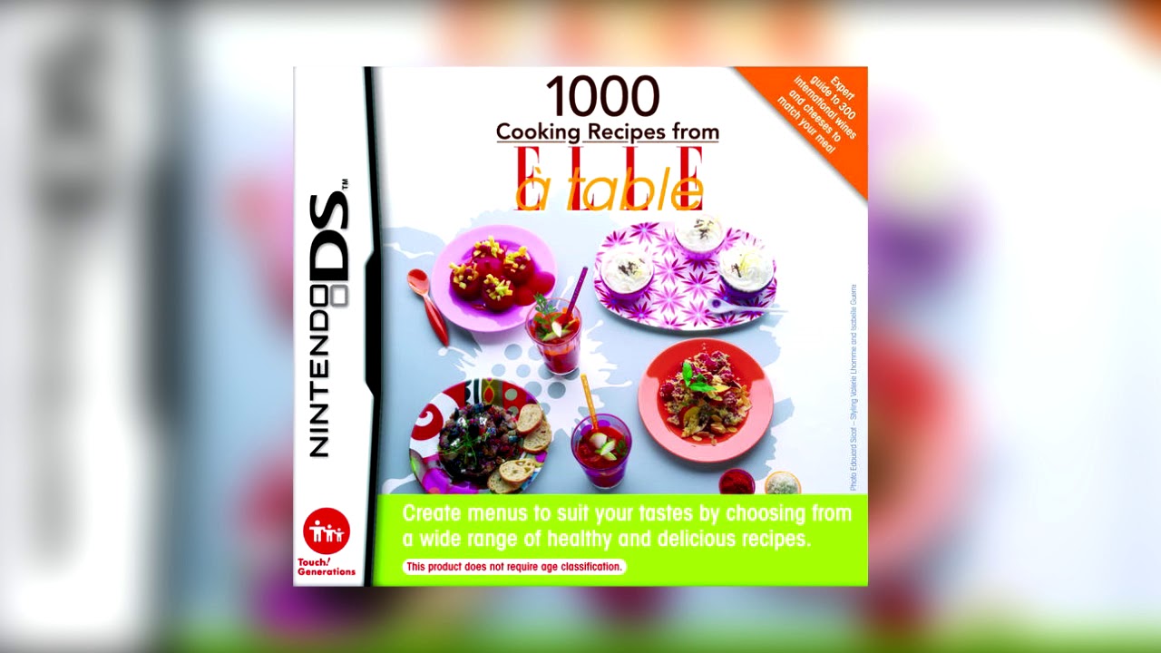1000 Cooking Recipes from Elle a Table - Title Screen