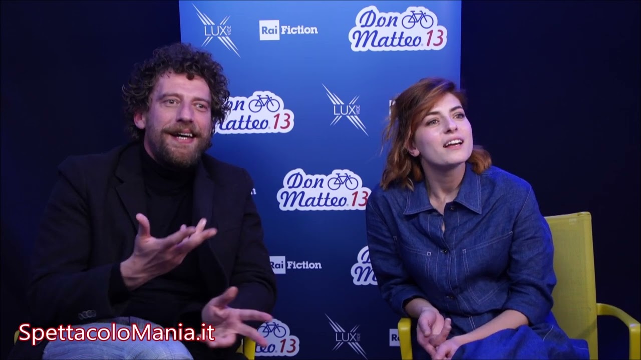 Don Matteo 13: videointervista a Maurizio Lastrico e Maria Chiara Giannetta
