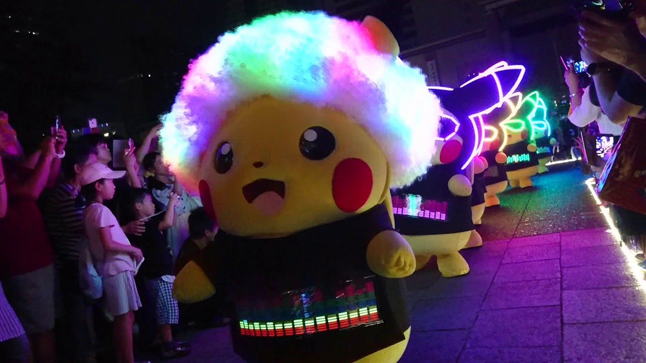 【Pok&eacute;mon】Electrical Pikachu Parade in Yokohama, Japan｜Pikachu Outbreak 2018【ピカチュウ大量発生チュウ】