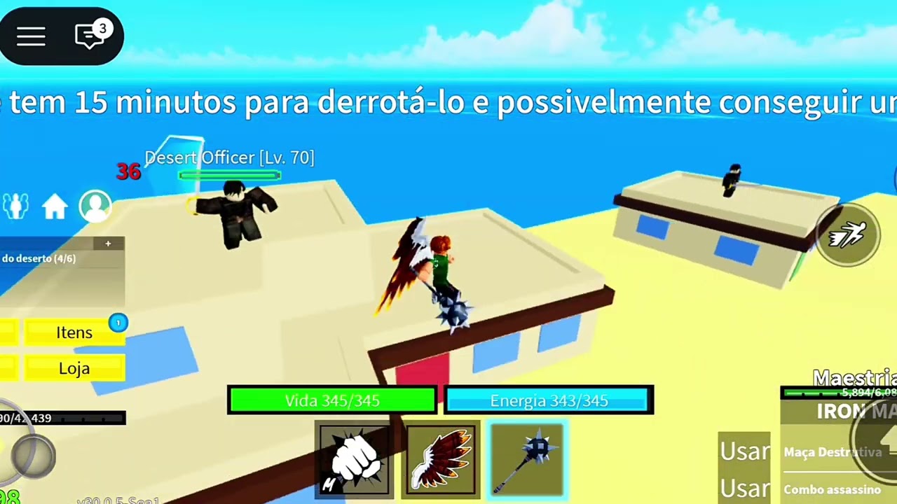 Essa ilha do deserto do Roblox é maravilhosa 