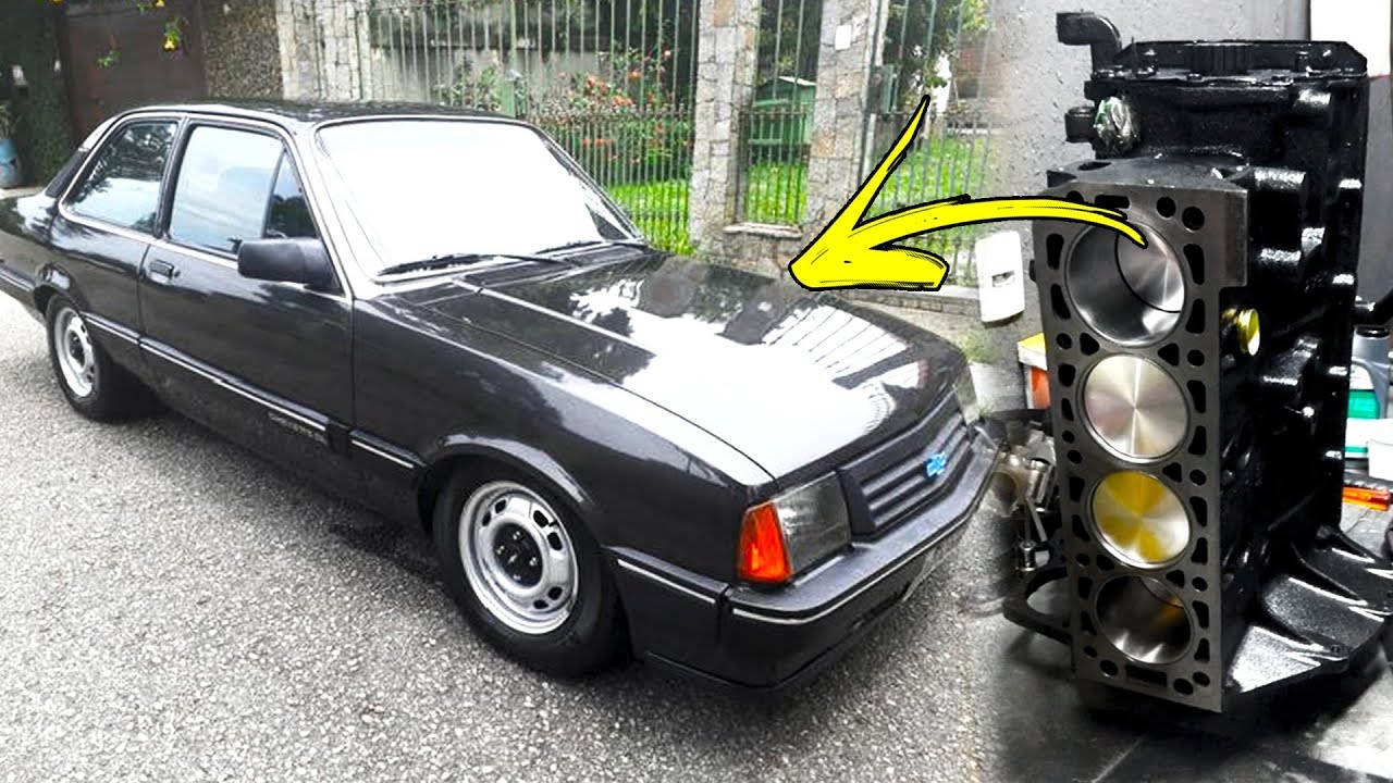 Início da montagem do motor do Chevette Turbo
