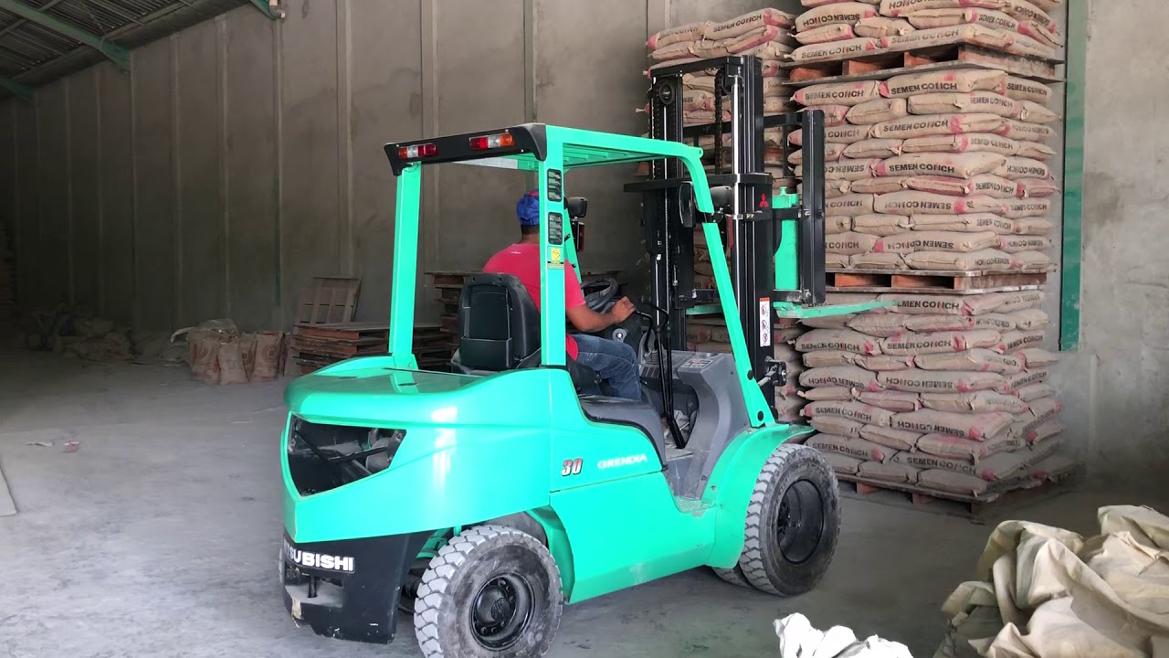 Forklift Grendia 30 Mitsubishi - Test Angkat Semen