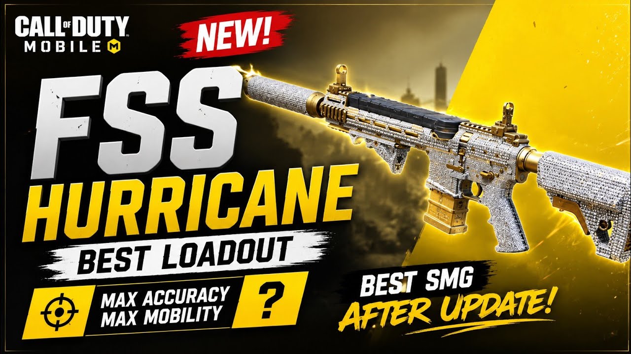 NEW FSS Hurricane Best Loadout COD Mobile 🔥 No Recoil Gunsmith + Gameplay | Season 2 Meta SMG
