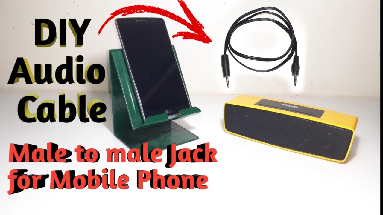 DIY Mobile 3.5mm Stereo Jack Male to Male Aux Audio Cable