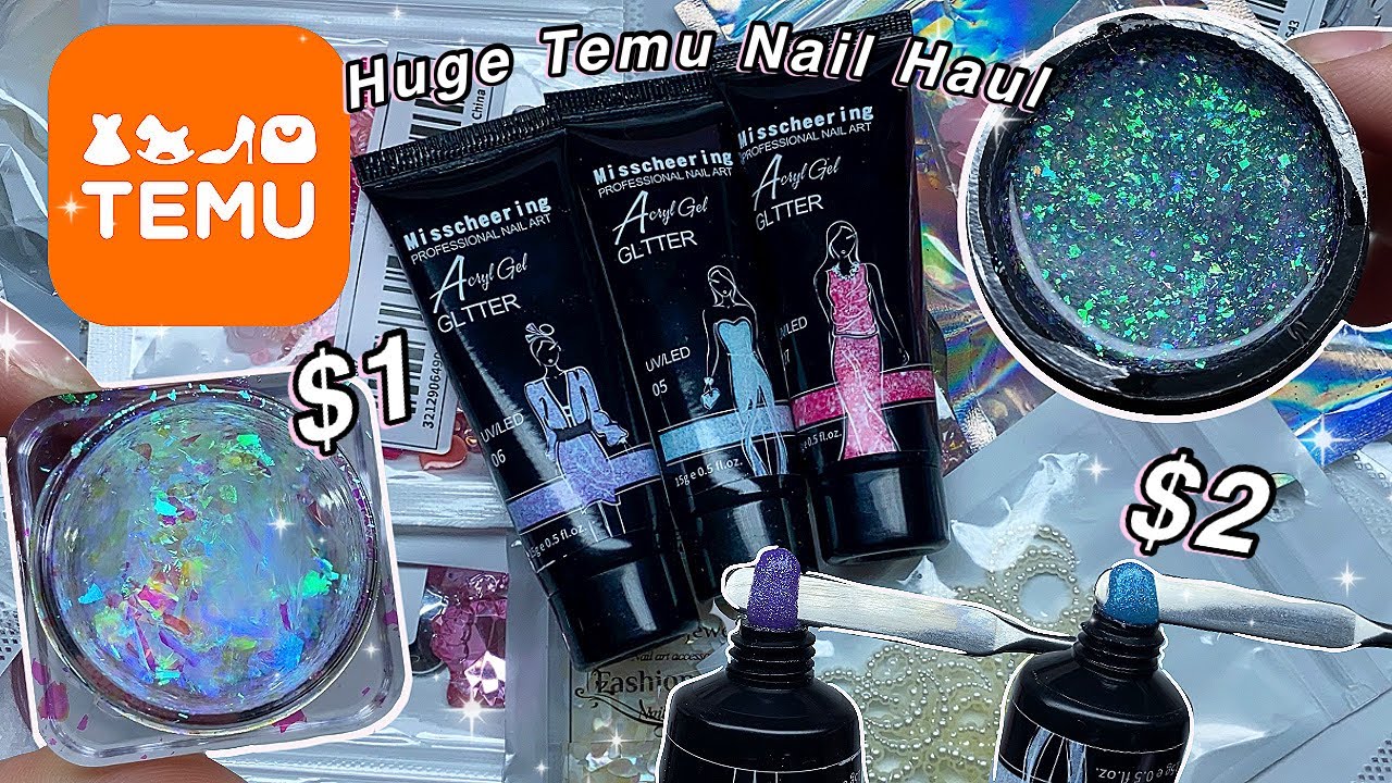HUGE TEMU NAIL HAUL! 20+ ITEMS UNDER $40 | SUPER AFFORDABLE NAIL SUPPLIES | Nail Haul