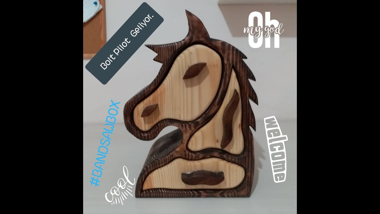 BANDSAW BOX - BOLT PİLOT GELİYORRRR - ŞAMPİYON AHŞAP TAKI KUTUSU YAPIMI- HORSE HEAD JEWELLERY BOX