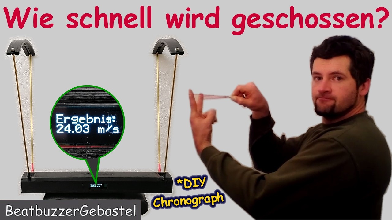 Darts, Paintball, Bogen, Geschwindigkeit messen - Chronograph wird fertig