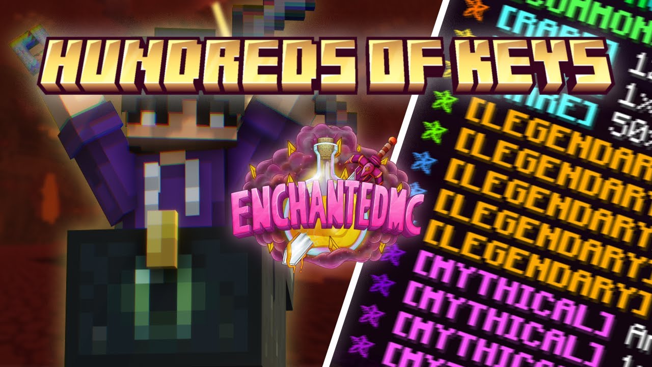 I GOT *OP* LOOT FROM 100 CRATES | Enchanted MC Skyblock EP #2