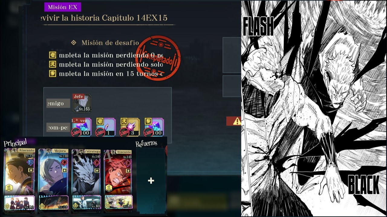 Jujutsu Kaisen Phantom Parade Capítulo 14 EX 15 VS Mahito Full P2W (No es Una Guía)