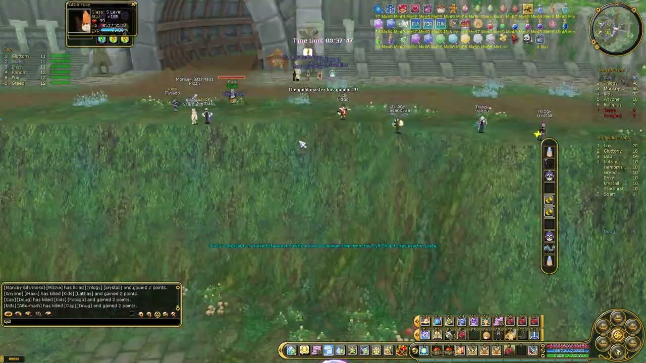 INSANITY FLYFF GUILD SIEGE, PvP arcanist 2023 08 26