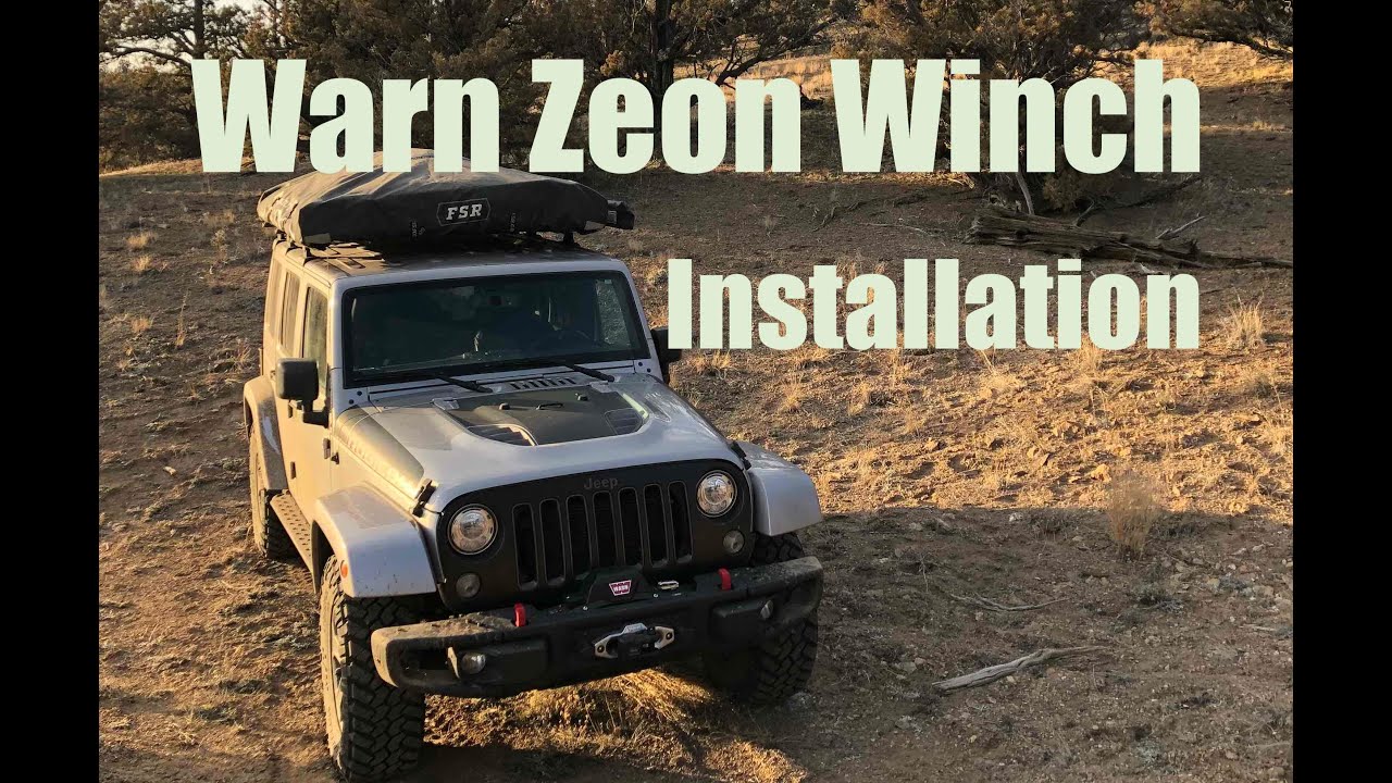 Warn Winch Install on Jeep Factory Steel Bumper