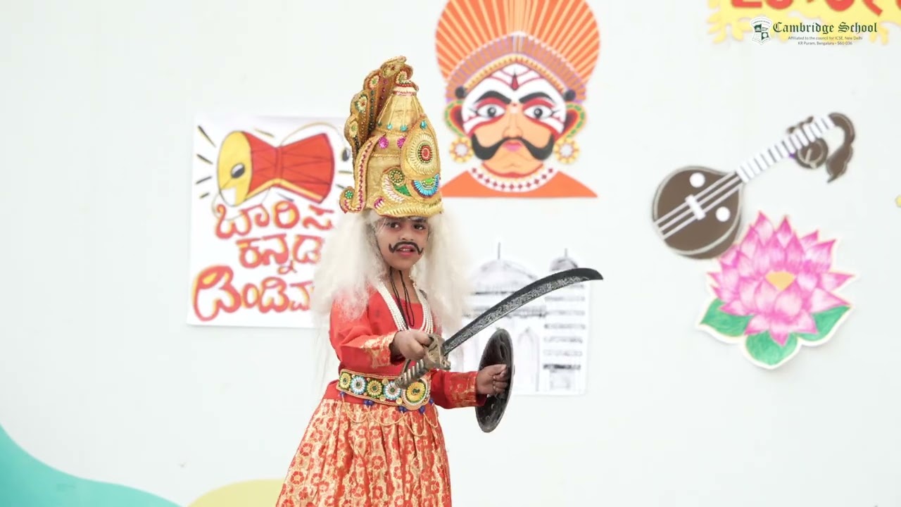 Rajyotsava vibes at #Cambridge School KR Puram-Bengaluru