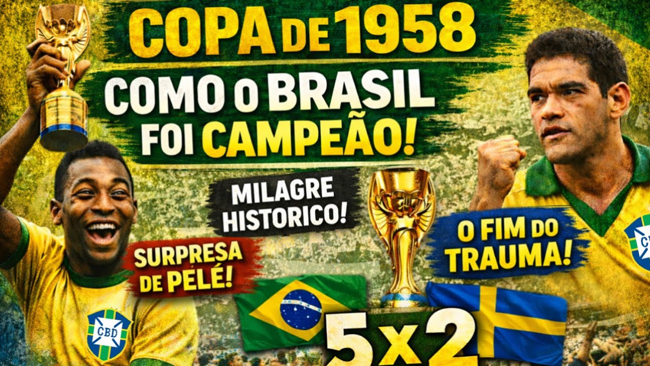 1958: A COPA QUE TRANSFORMOU O BRASIL NO PAÍS DO FUTEBOL