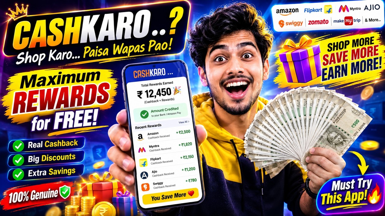How to Use Cashkaro App to Earn Rewards? BIG Earnings & Cashback Win with Cashkaro