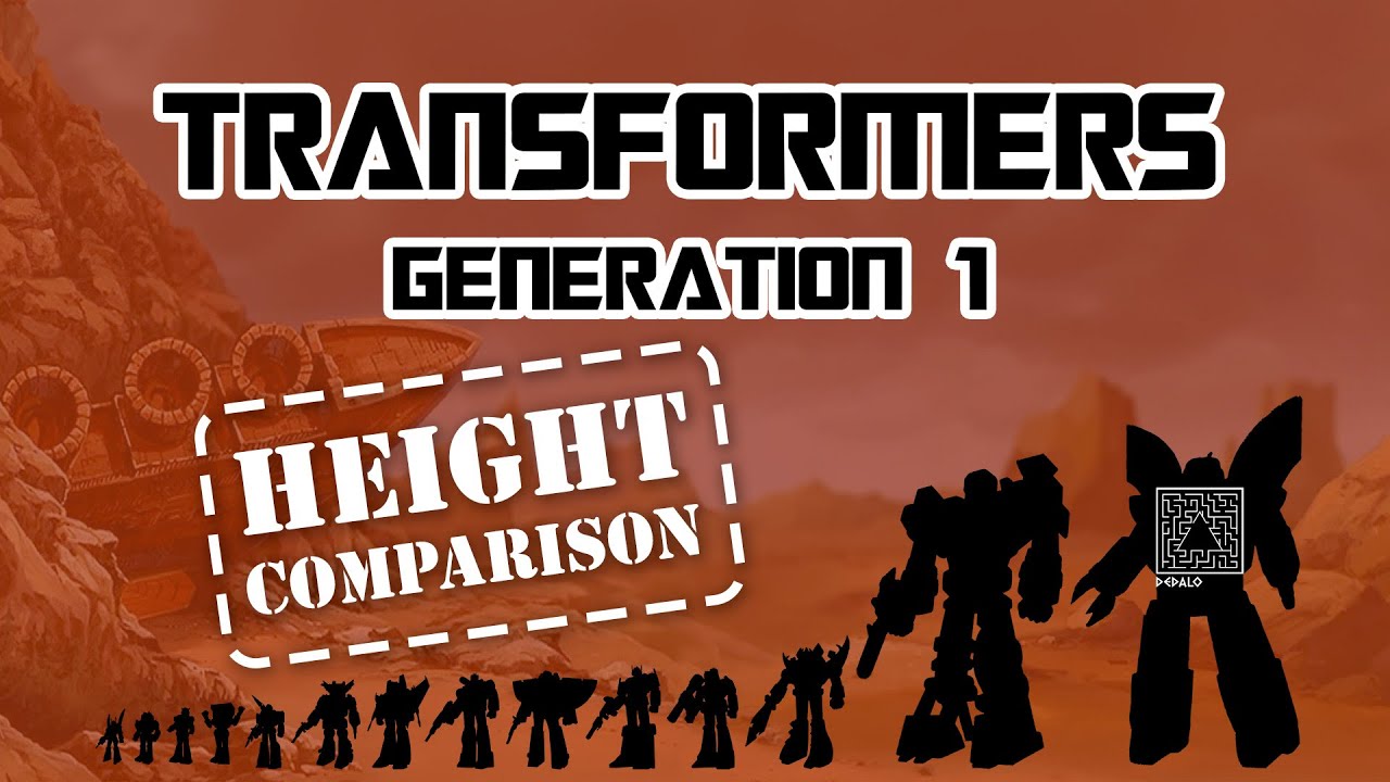 Transformers G1 | All Robots Height Comparison by Dedalo