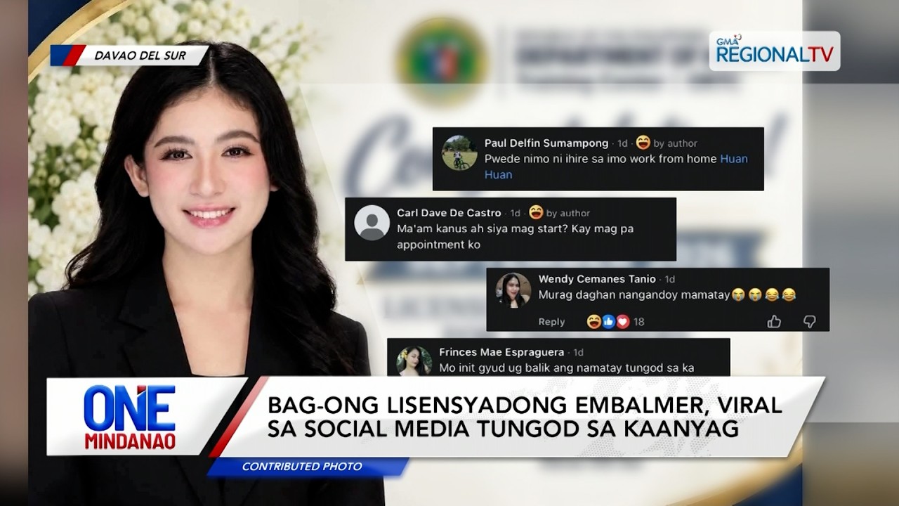 Bag-ong lisensyadong embalmer, viral sa social media I One Mindanao