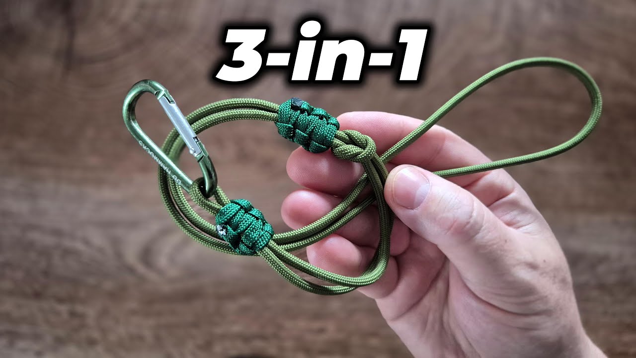 Paracord Lanyard Tutorial Make a Wrist & Neck Lanyard Using the Reef Knot