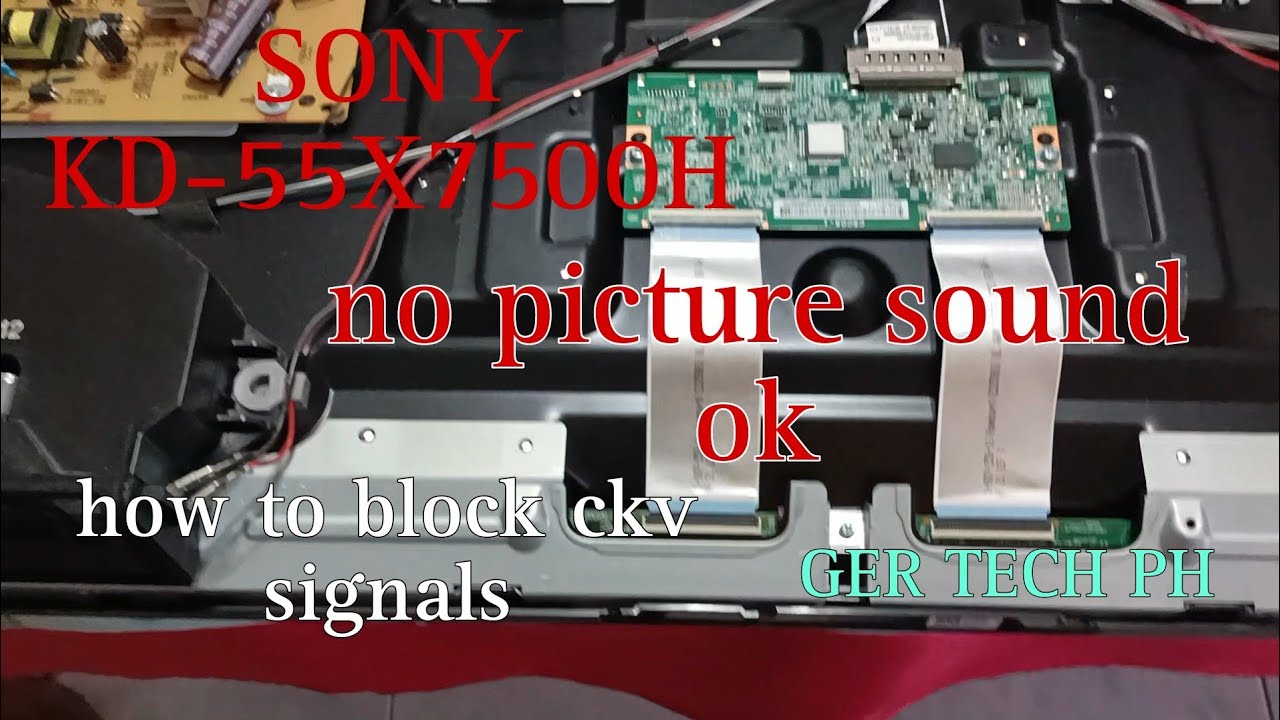 How to repair Sony KD-55x7500H no picture sound ok. #gertechph