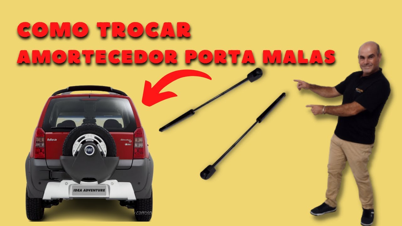 Troca de Amortecedores Tampa Porta Malas do Fiat Idea