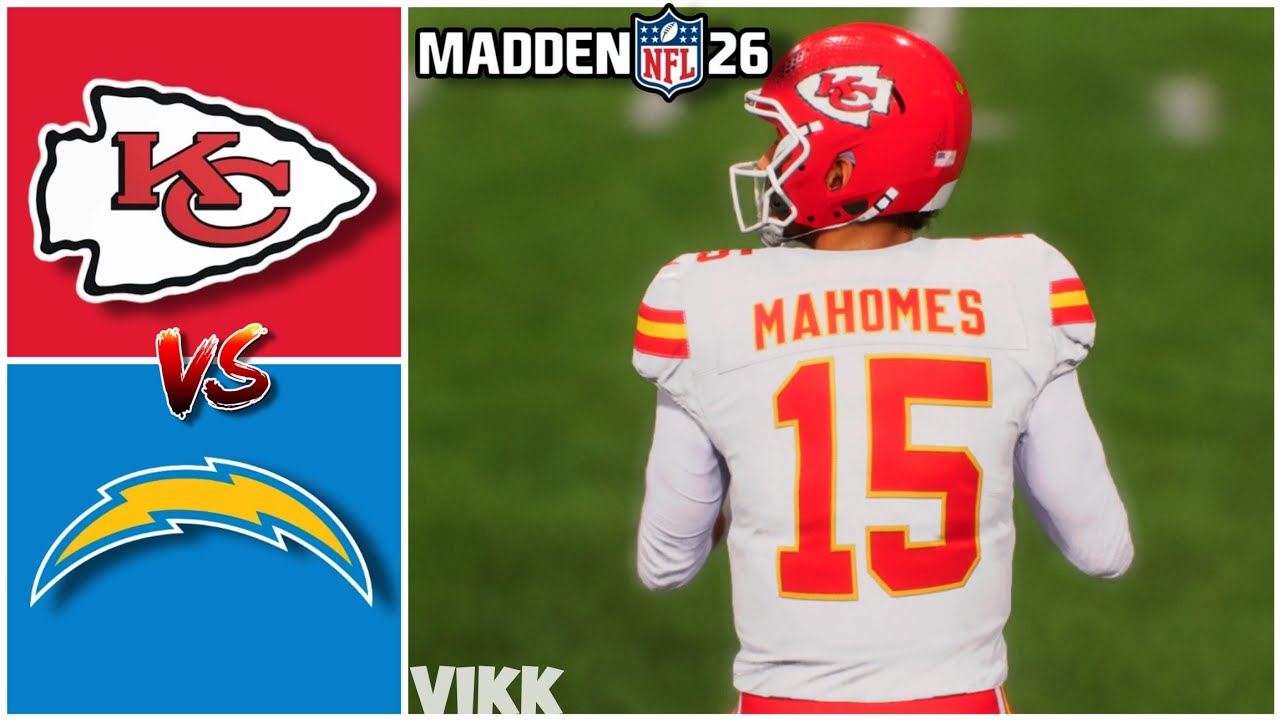 Chiefs vs Chargers Week 1 Simulation (Madden 26 Season)