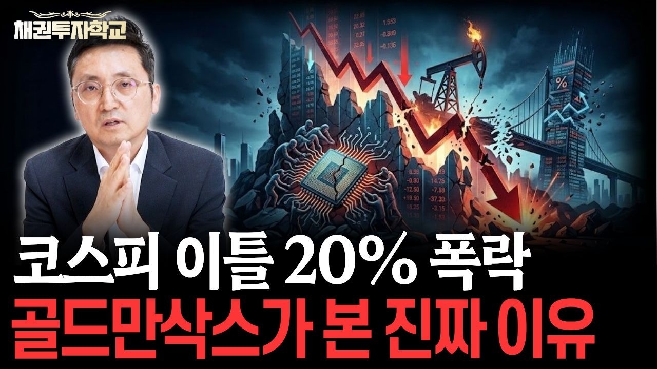 골드만삭스가 본 코스피 급락요인 및 전망 [마경환 채권투자]