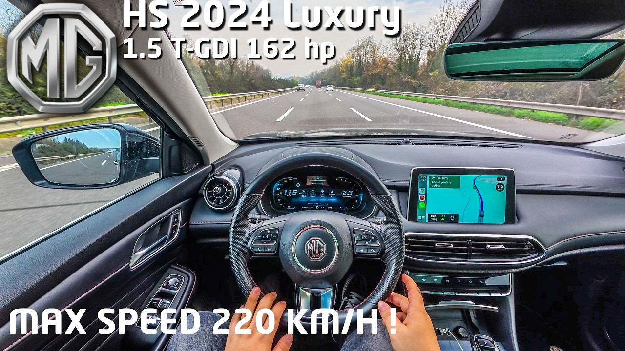MG HS 2024 Luxury | 1.5 Turbo | 162 л.с. | Макс. скорость | POV Тест-драйв | 4K 60FPS
