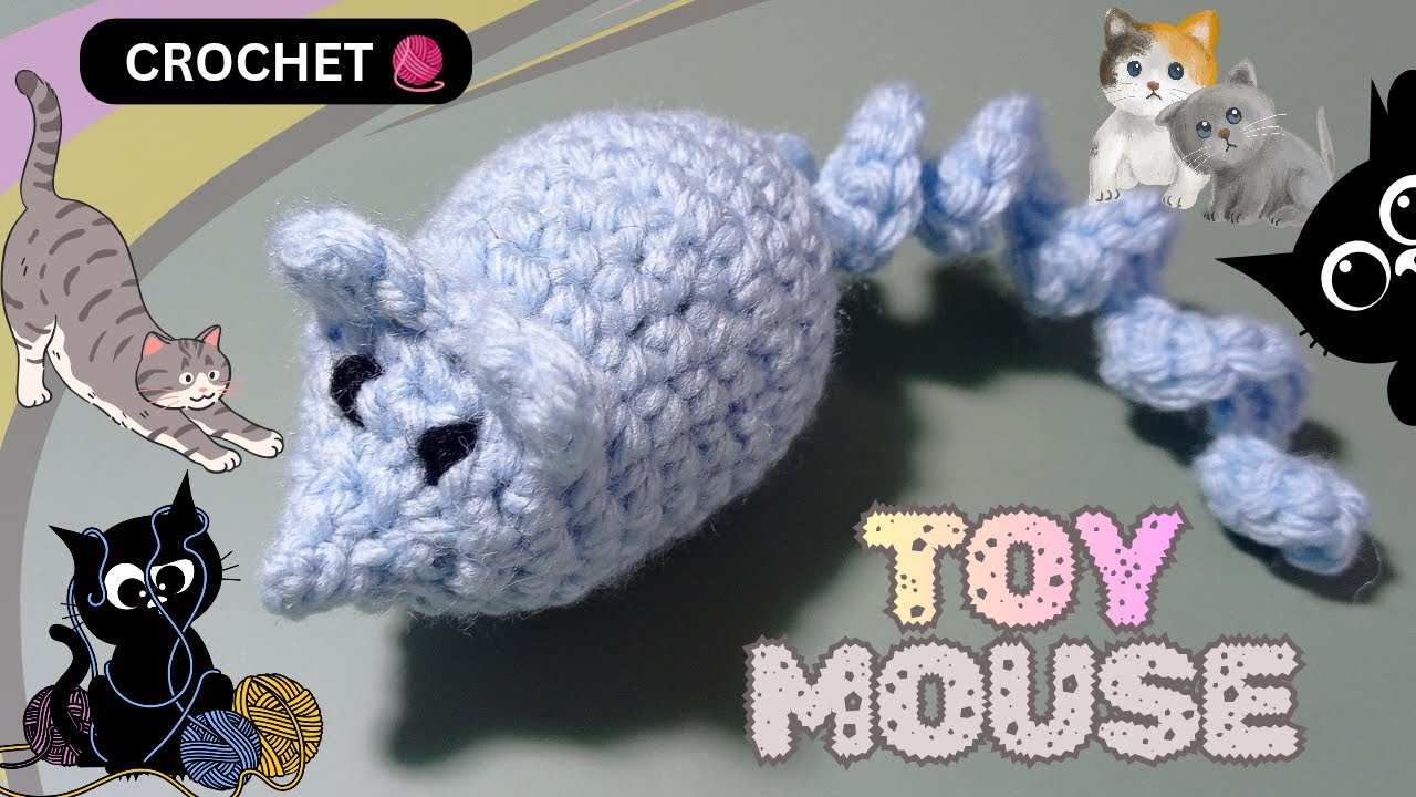 Crochet Toy Mouse 🐁