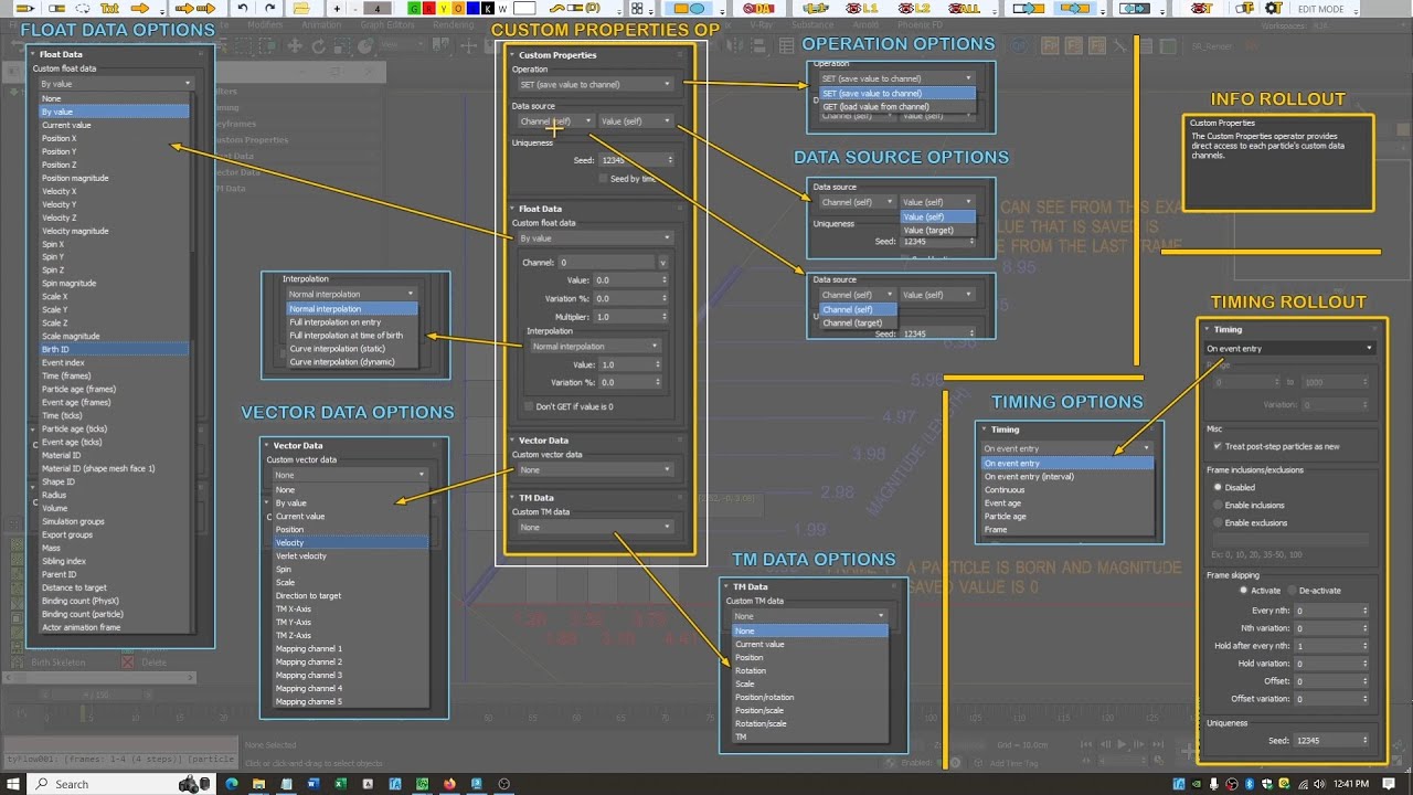 01 - tyFlow Custom Properties  - Operator Explained