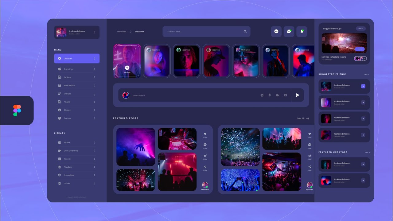 Web App Design on Figma