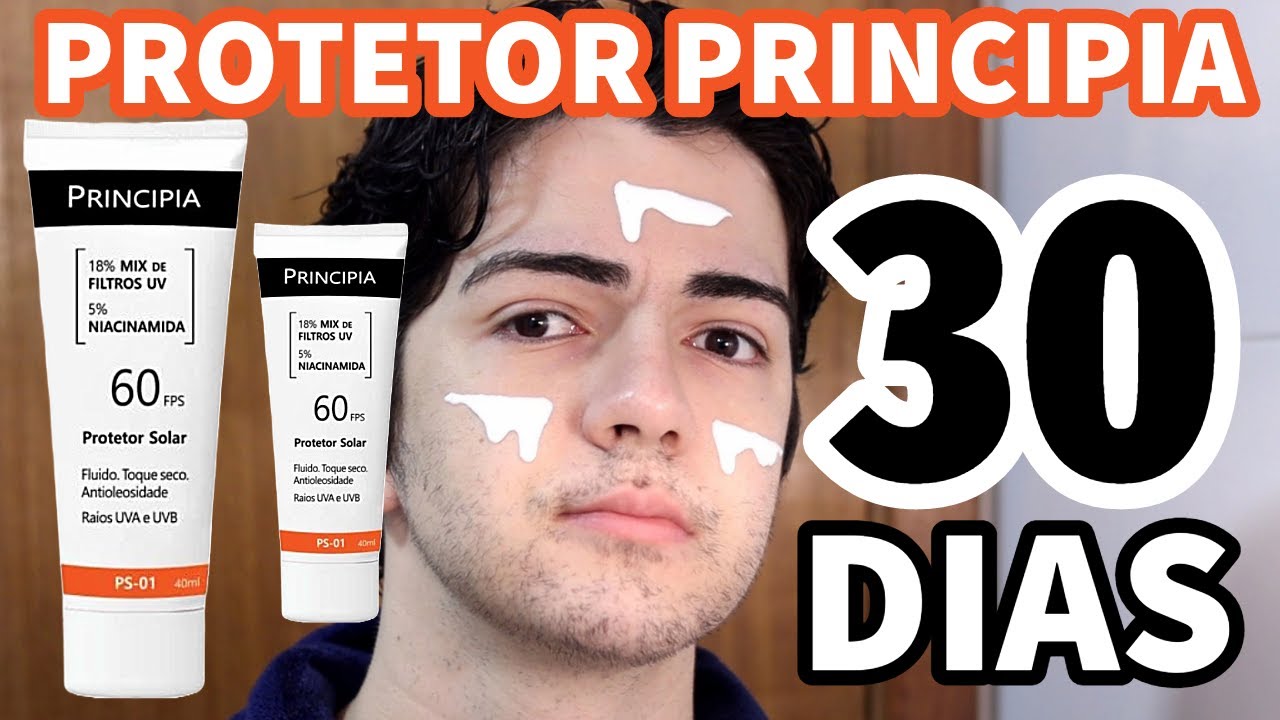 30 DIAS DE USO PROTETOR SOLAR PRINCIPIA! PS-01 COM 5% DE NIACINAMIDA