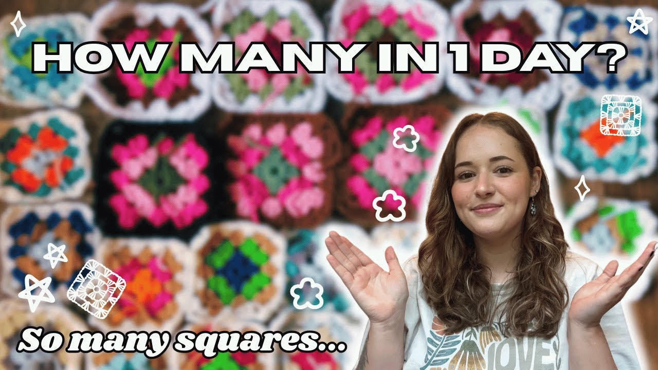 How Many Granny Squares Can I Crochet in 1 Day???