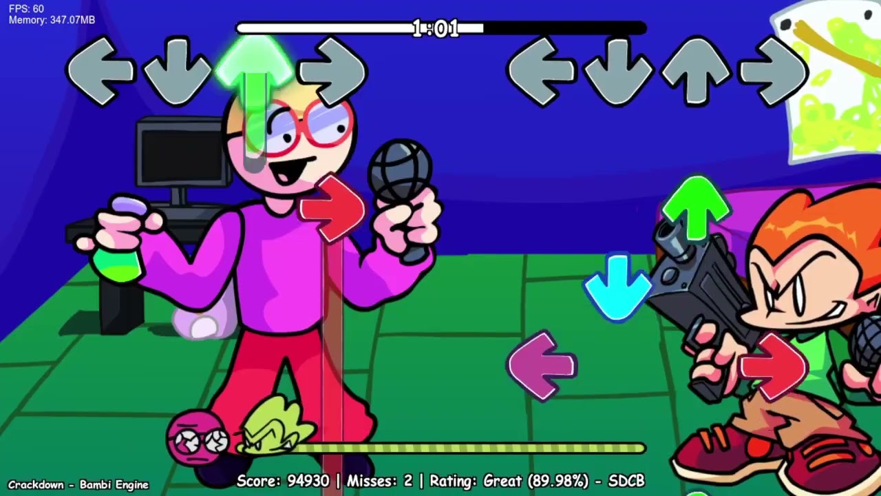 Crackdown || Friday Night Funkin' - Vest Bambi Mod Cancelled Build