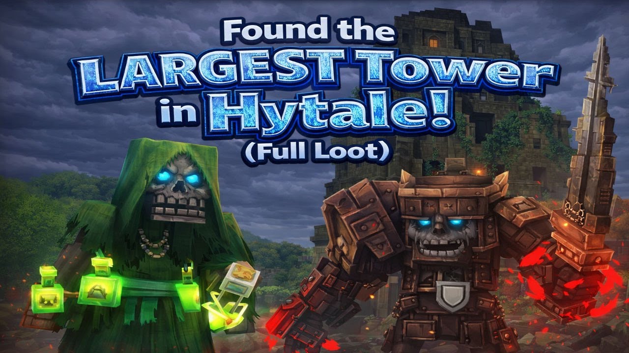 Found the LARGEST TOWER in HYTALE (full of loot)