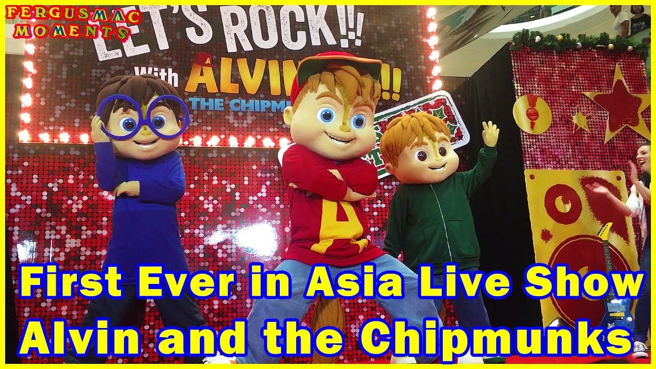 Let's Rock with Alvin and The Chipmunks Live Show This Christmas First Time Ever in Asia