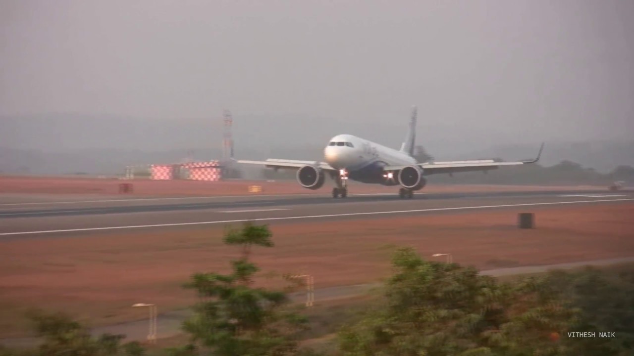 IndiGo Airlines Airbus A320 Neo Landing at Mangalore International Airport